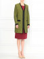 Легкое пальто на молнии с узором и боковыми карманами Kenzo  –  Модель Общий вид