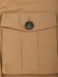 Укороченные брюки из хлопка с декором и накладными карманами Dsquared2  –  Деталь