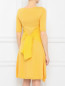 Трикотажное платье из шерсти с шелковой вставкой Moschino  –  Модель Верх-Низ1