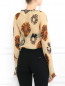 Блуза из шелка с цветочным узором Alberta Ferretti  –  Модель Верх-Низ1