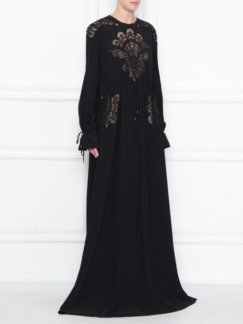 Платье-макси с кружевной отделкой Zuhair Murad - МодельВерхНиз