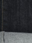 Джинсы прямого кроя на резинке,  из потертого денима Pietro Brunelli  –  Деталь2