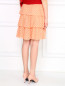 Кружевная юбка-мини из смешанного хлопка Love Moschino  –  Модель Верх-Низ1