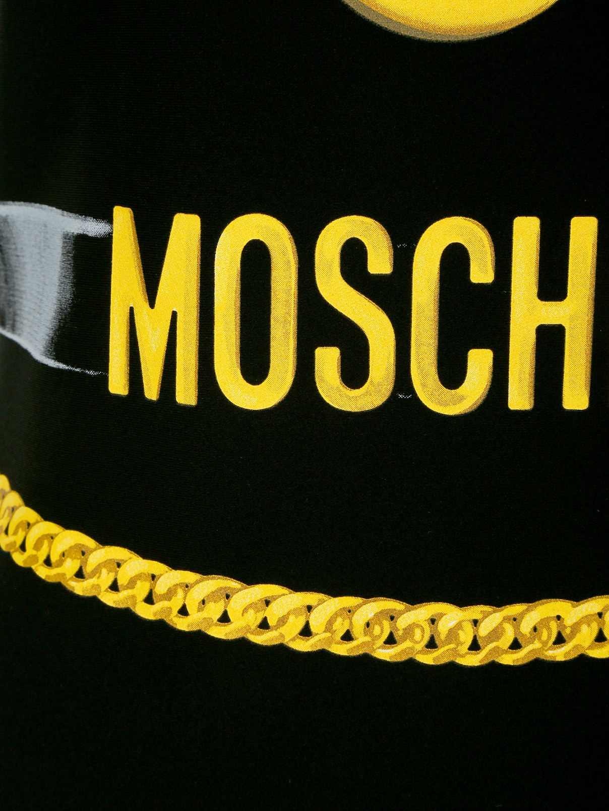 Платье с заниженной талией и принтом Moschino Couture  –  Деталь  – Цвет:  Черный