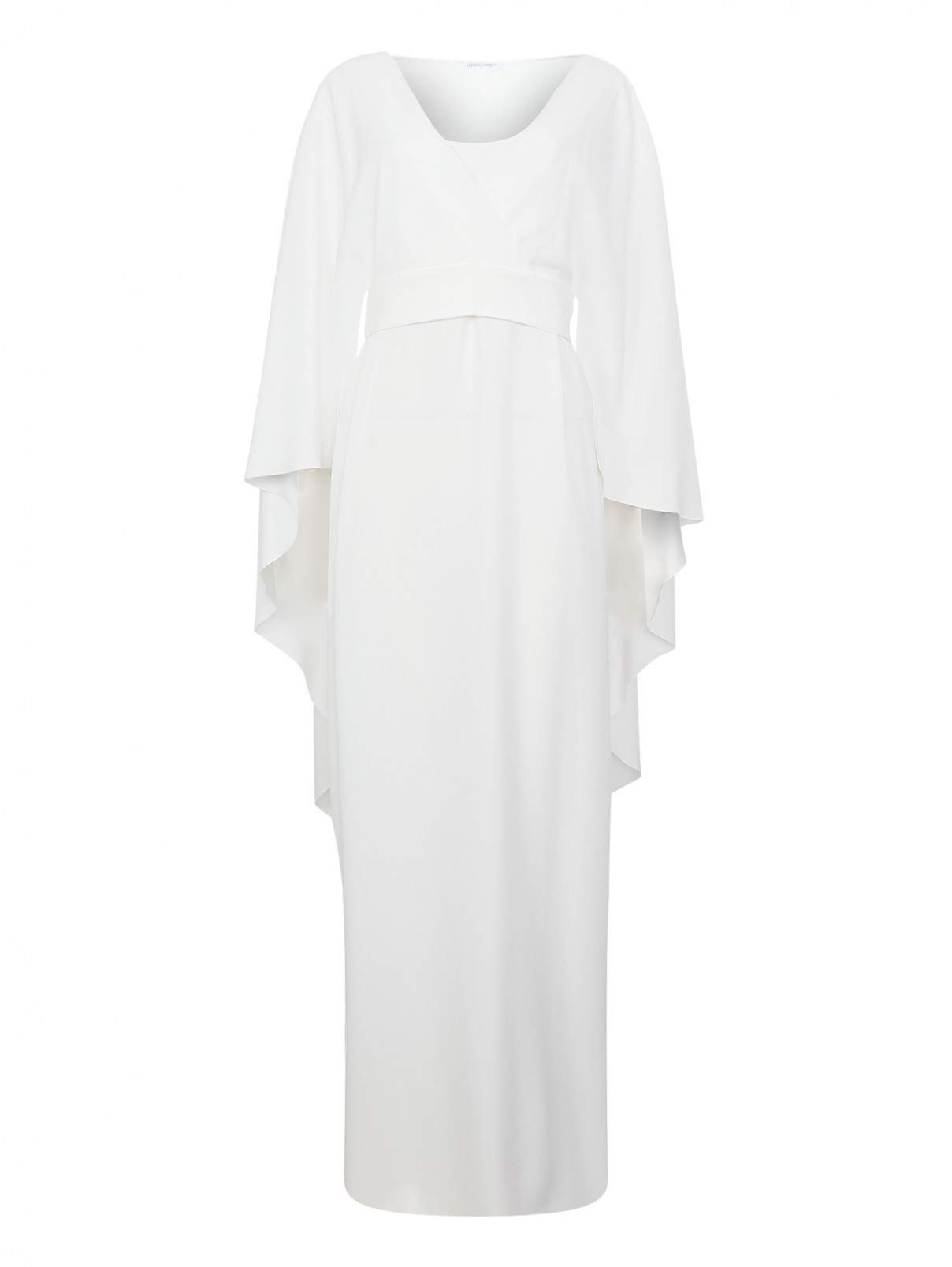 Платье с рукавом "летучая мышь" Alberta Ferretti  –  Общий вид  – Цвет:  Белый