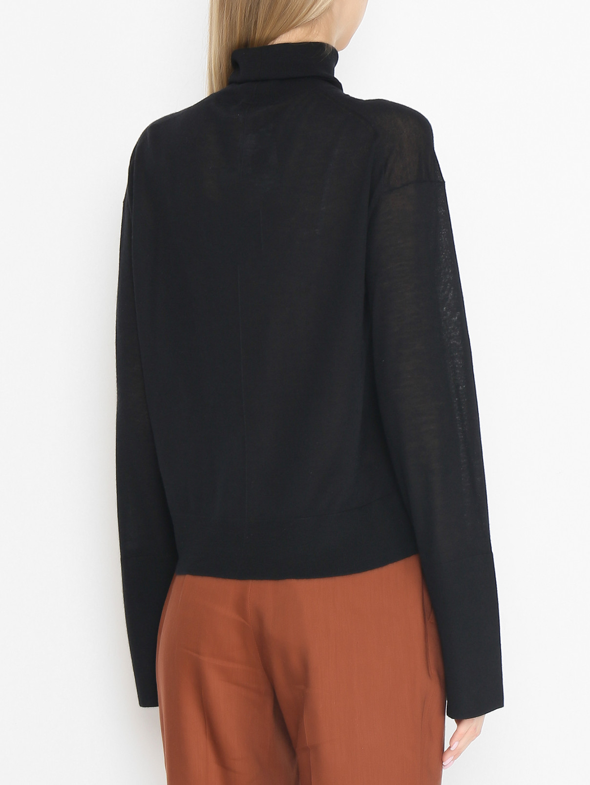 Водолазка из кашемира Helmut Lang  –  МодельВерхНиз1  – Цвет:  Черный