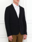 Пиджак из фактурной шерсти Emporio Armani  –  Модель Верх-Низ