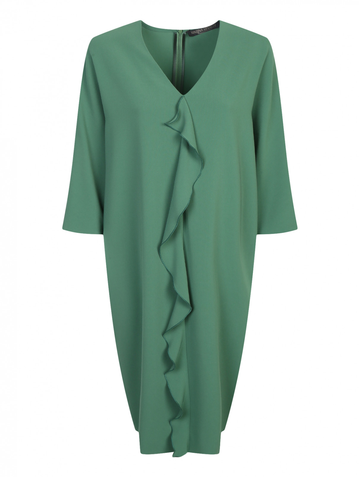 Платье свободного кроя Marina Rinaldi  –  Общий вид  – Цвет:  Зеленый