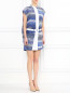 Платье-мини из шелка  с узором Kenzo  –  Модель Общий вид
