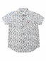 Рубашка из шелка и хлопка с узором Burberry  –  Общий вид