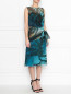 Платье из шелка с цветочным узором Max Mara  –  МодельВерхНиз