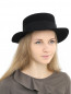 Шляпа из фетра с текстильной отделкой Federica Moretti  –  Модель Общий вид