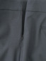 Зауженные брюки из шерсти Emporio Armani  –  Деталь