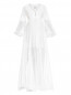 Платье из хлопка и шелка с кружевной отделкой Ermanno Firenze  –  Общий вид