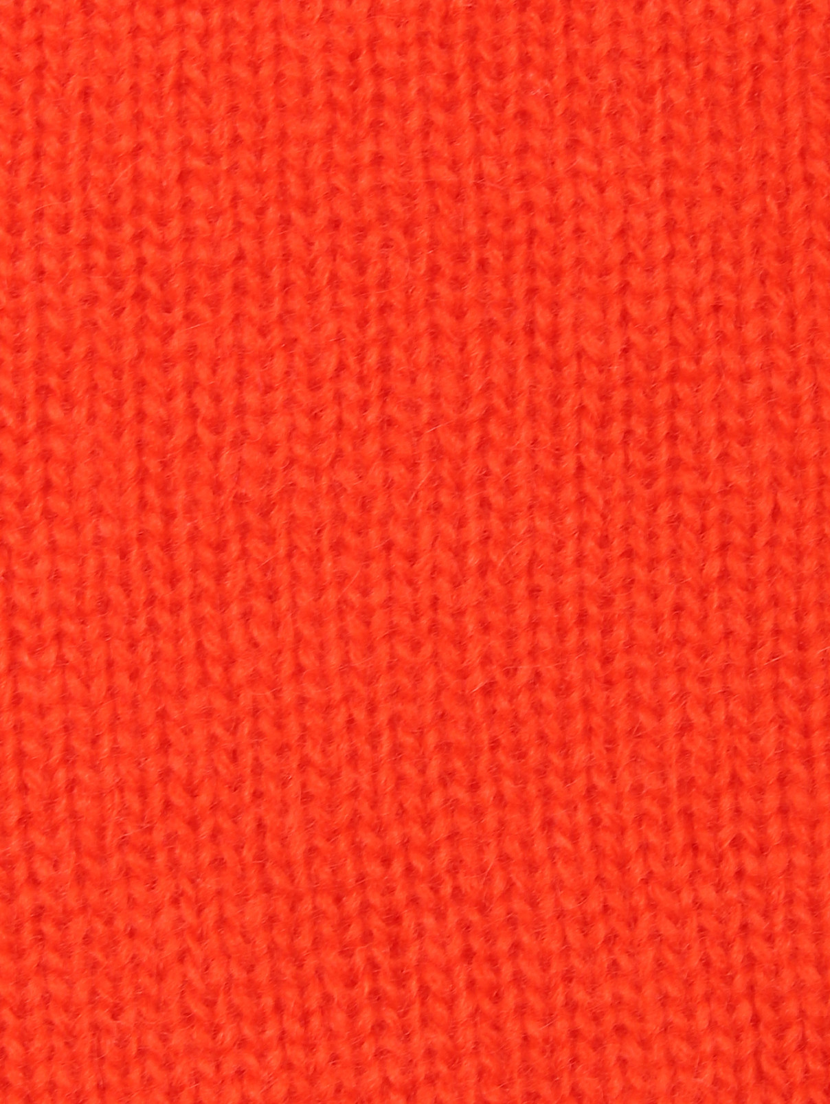Однотонный свитер из шерсти и кашемира Ermanno Firenze  –  Деталь  – Цвет:  Оранжевый