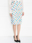 Плиссированная юбка с цветочным узором Manoush  –  Модель Верх-Низ