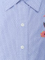 Платье рубашка из хлопка в горошек с вышивкой Paul Smith  –  Деталь