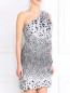 Платье из шелка с узором Emporio Armani  –  Модель Верх-Низ