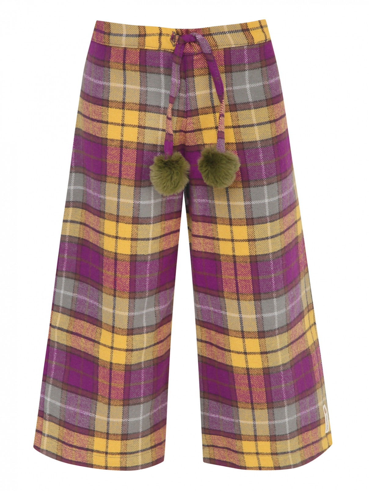 Укороченные брюки с узором Nanan  –  Общий вид  – Цвет:  Узор