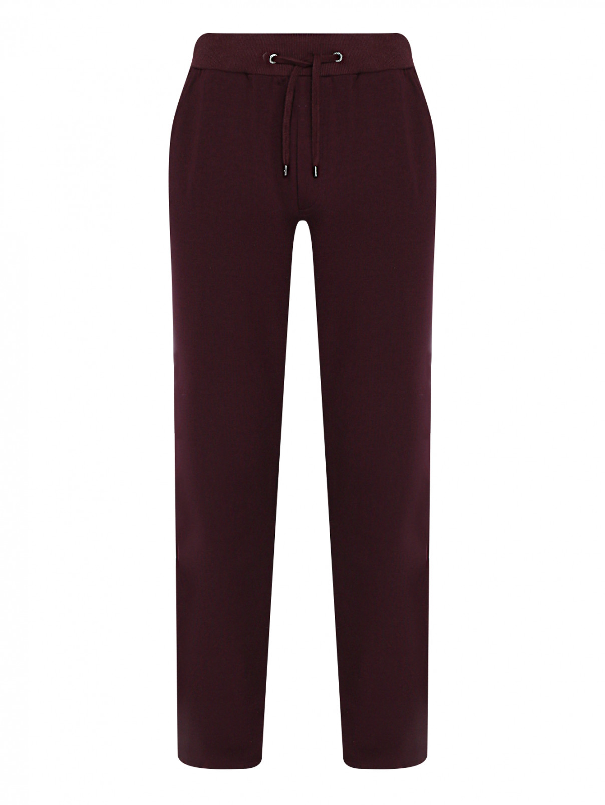 Трикотажные брюки на резинке с карманами BOSCO  –  Общий вид  – Цвет:  Красный