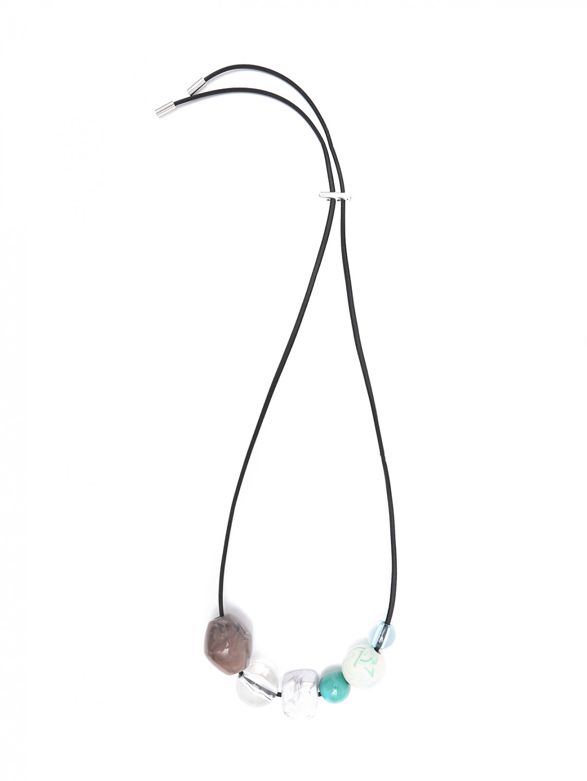 Ожерелье из пластика и металла Marina Rinaldi  –  Общий вид  – Цвет:  Мультиколор