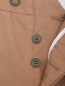 Однотонные брюки из смеси хлопка и льна PT Torino  –  Деталь1