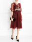 Полупрозрачное платье-миди декорированное вышивкой Antonio Marras  –  Модель Общий вид