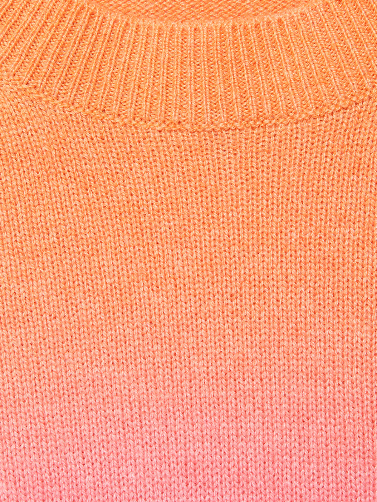 Джемпер из шерсти и кашемира с круглым вырезом Etro  –  Деталь  – Цвет:  Оранжевый