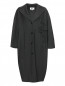 Пальто из шерсти и хлопка свободного кроя с карманами MM6  –  Общий вид