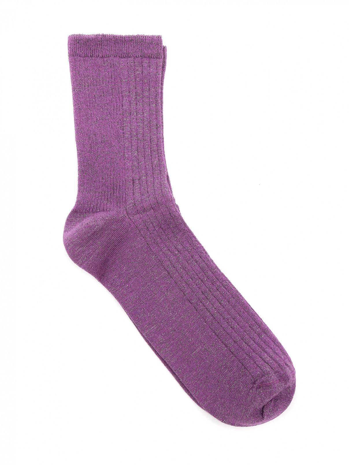 Носки из хлопка ALTO MILANO  –  Общий вид  – Цвет:  Фиолетовый