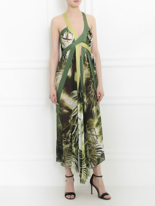 Платье-макси с узором Jean Paul Gaultier - Модель Общий вид