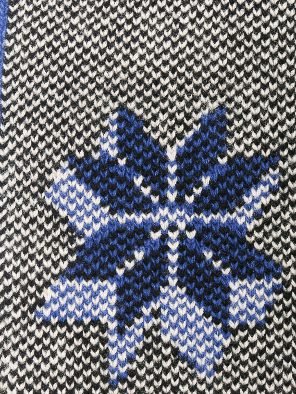 Воротник из шерсти и кашемира с узором Etro  –  Деталь1  – Цвет:  Синий