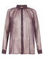Блуза из шелка свободного кроя с узором Ba&Sh  –  Общий вид