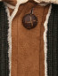 Кардиган из шерсти на пуговицах с карманами Gran Sasso  –  Деталь