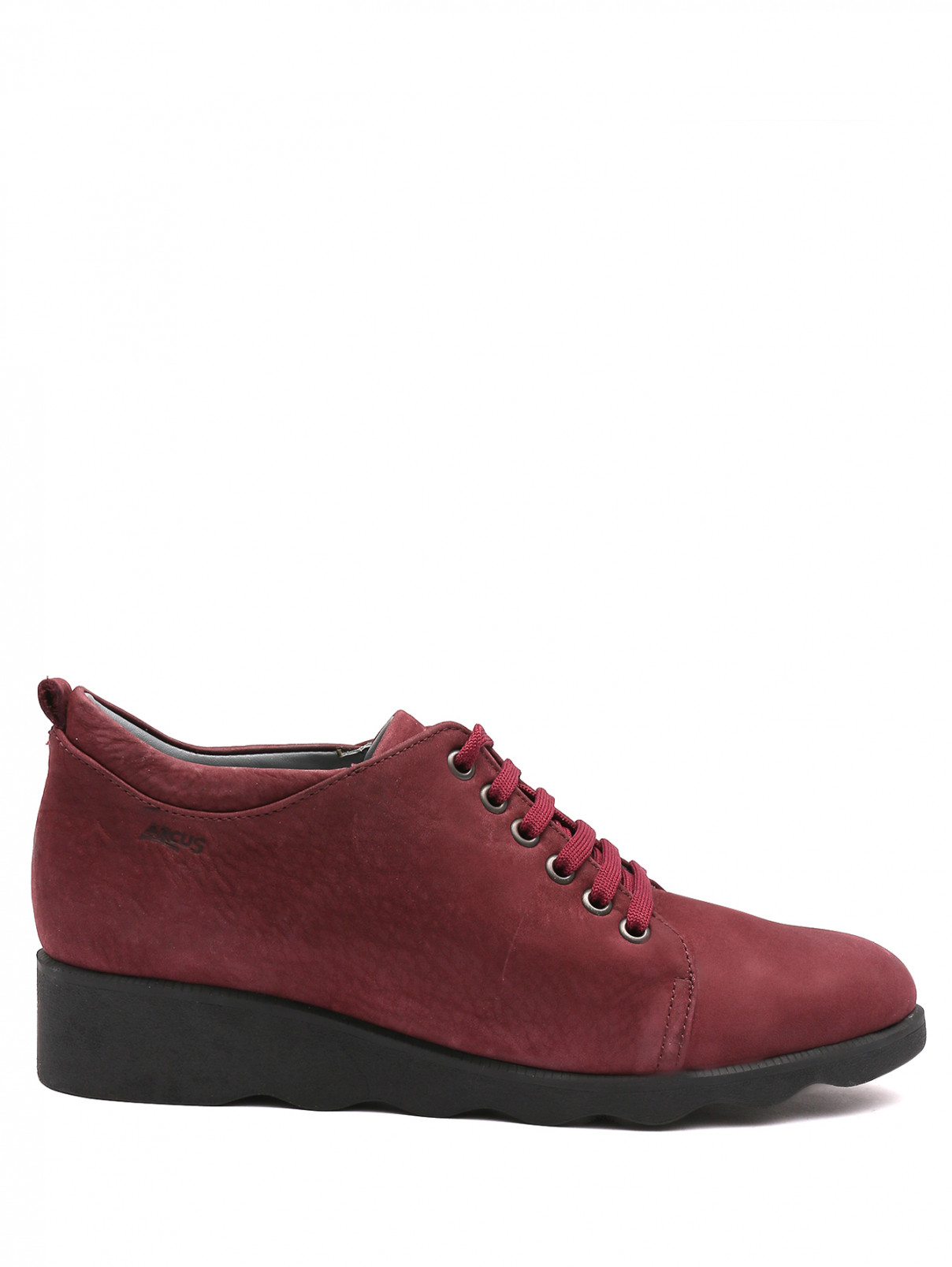 Ботинки из кожи на шнурках Arcus  –  Обтравка1  – Цвет:  Красный
