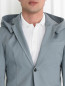 Пиджак однобортный из хлопка с отстегивающимся капюшоном Jil Sander  –  Модель Общий вид1