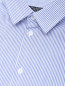 Рубашка из хлопка с узором полоска Dal Lago  –  Деталь