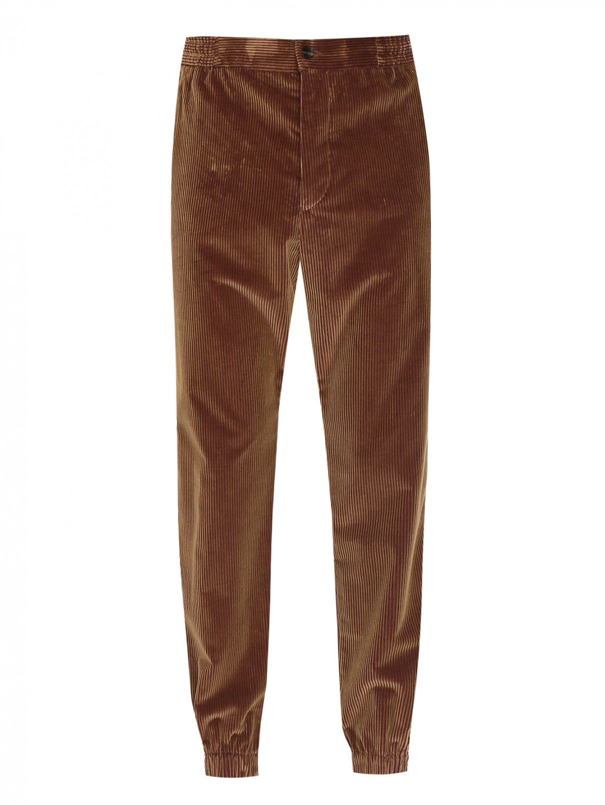 Вельветовые брюки с карманами Etro  –  Общий вид  – Цвет:  Коричневый