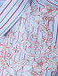 Рубашка из хлопка с узором "полоска" и кружевной отделкой Ermanno Scervino  –  Деталь