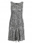 Платье с анималистичным принтом расшитое пайетками Moschino Love  –  Общий вид