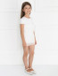 Платье с шелковыми рюшами Blumarine baby  –  Модель Общий вид