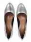 Туфли из металлизированной кожи на высоком каблуке Max&Co  –  Обтравка4