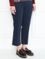 Укороченные брюки из хлопка с карманами Marina Sport  –  МодельВерхНиз