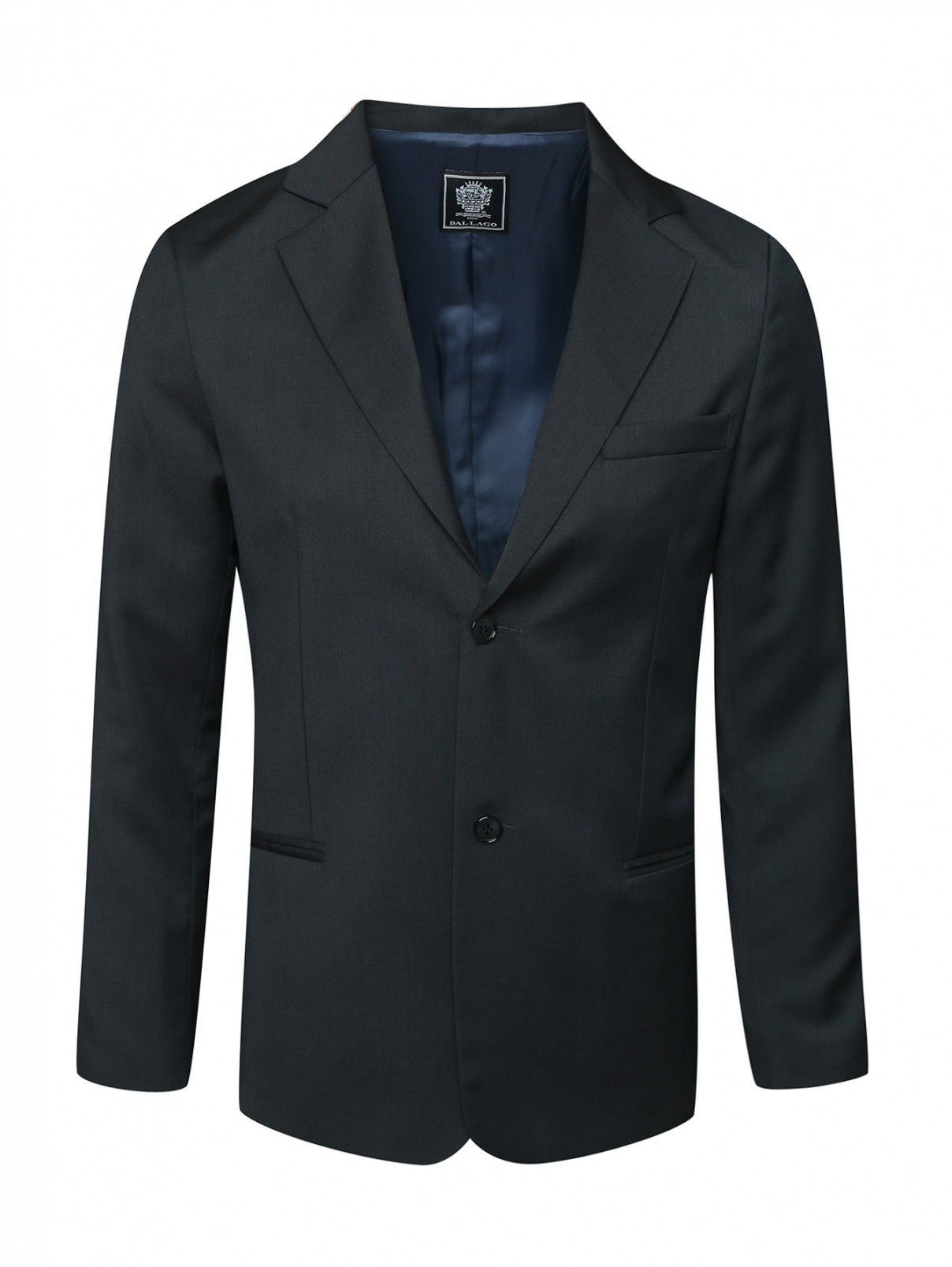 Пиджак из шерсти Dal Lago  –  Общий вид  – Цвет:  Черный
