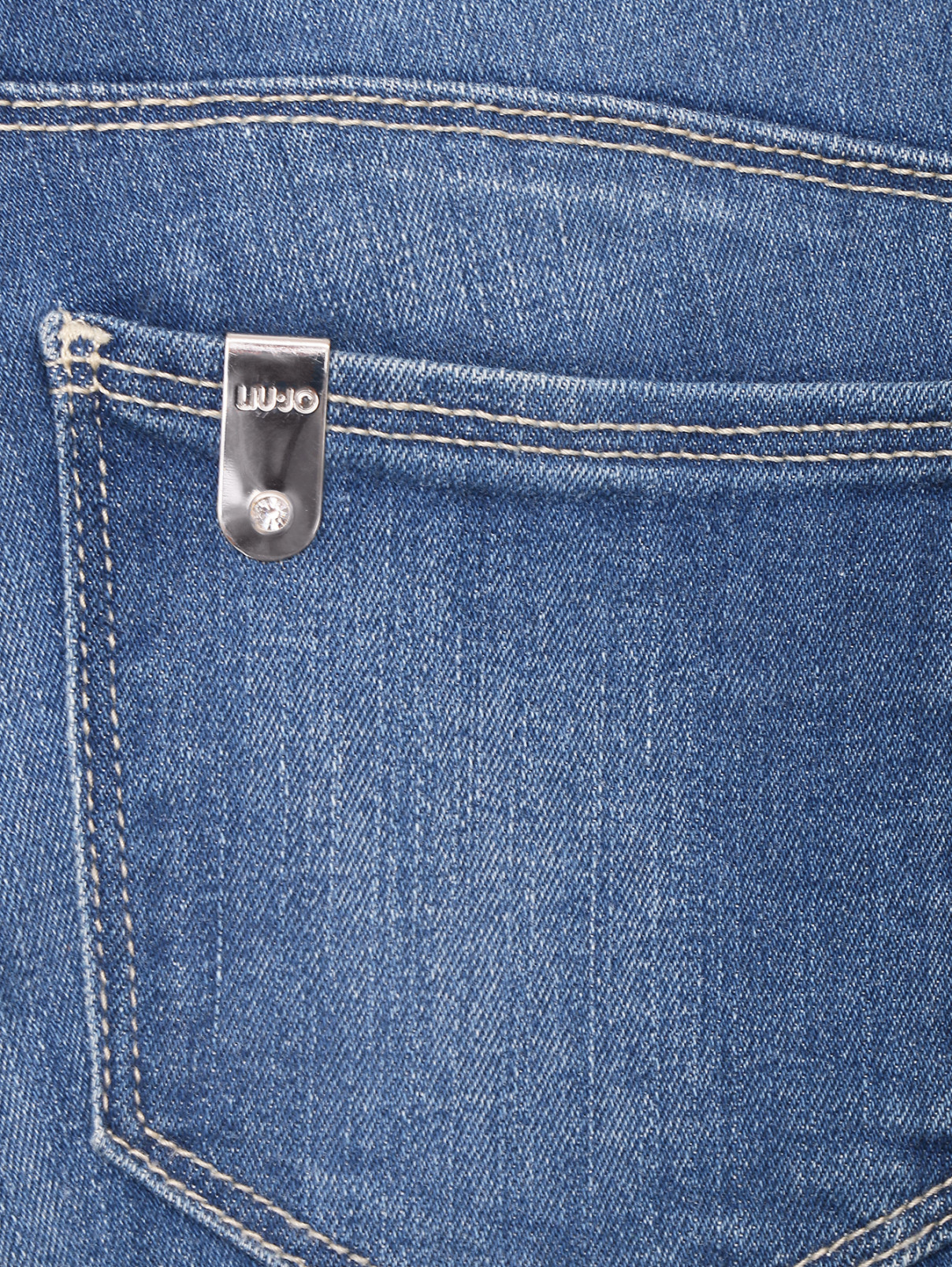 Зауженные джинсы с карманами Liu Jo  –  Деталь  – Цвет:  Синий