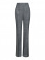 Широкие брюки из шелка, льна и шерсти прямого кроя Max Mara  –  Общий вид