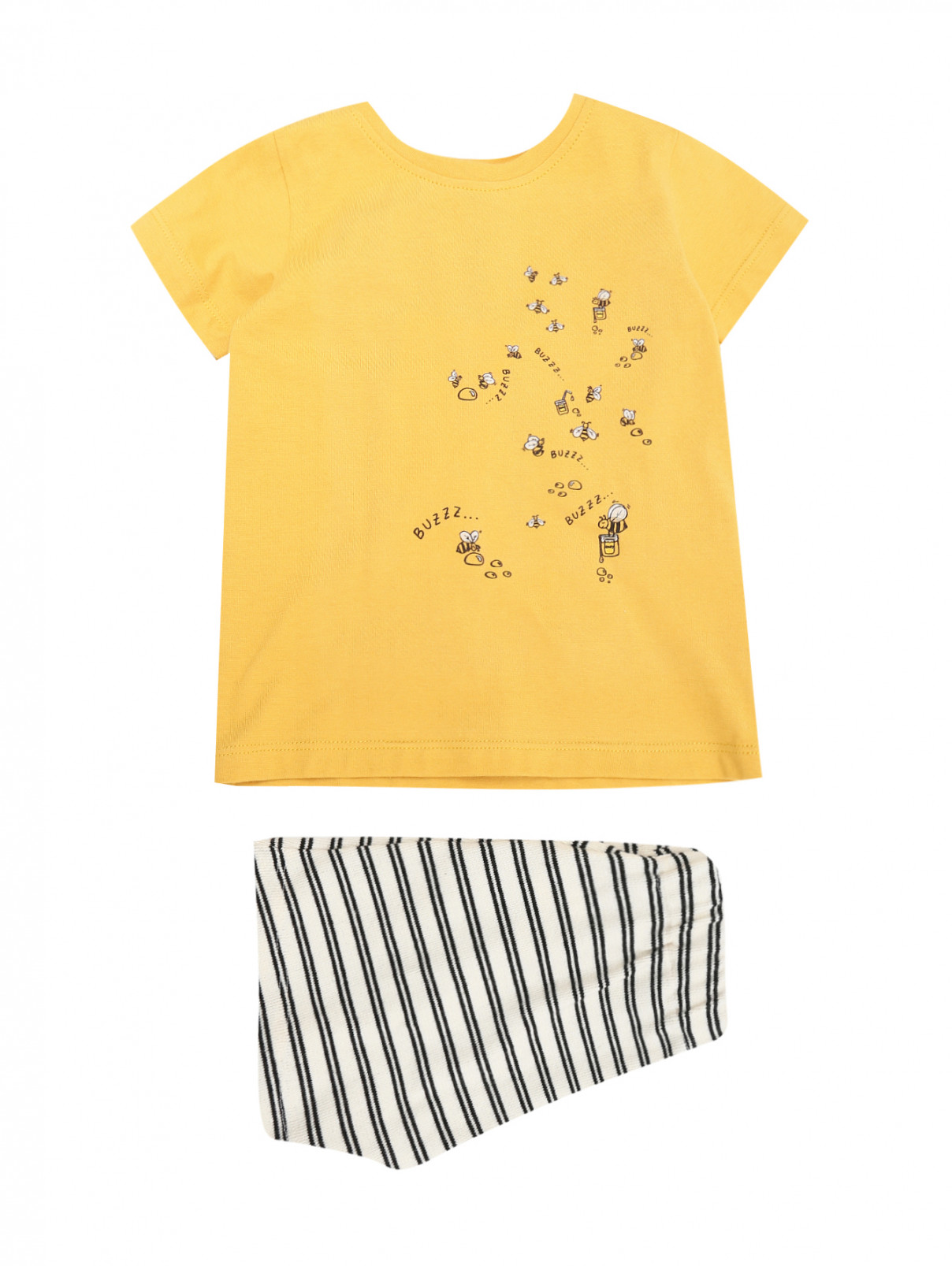 Костюм: футболка и шорты Aletta  –  Общий вид  – Цвет:  Мультиколор