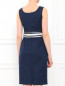 Платье-футляр из хлопка с контрастной вставкой Carolina Herrera  –  Модель Верх-Низ1