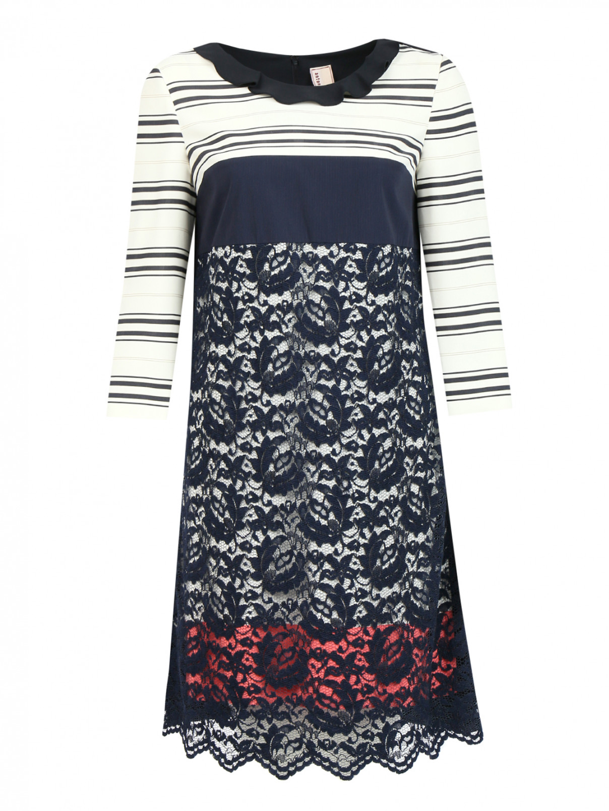 Платье из кружева с узором "полоска" Antonio Marras  –  Общий вид  – Цвет:  Узор