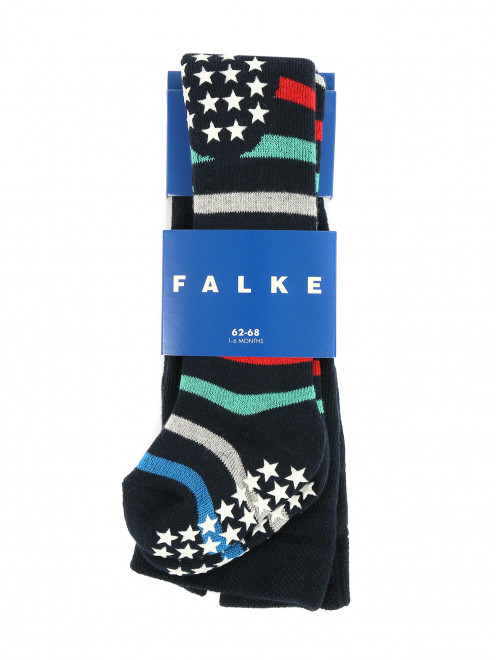 Теплые колготки из хлопка с узором Falke - Общий вид